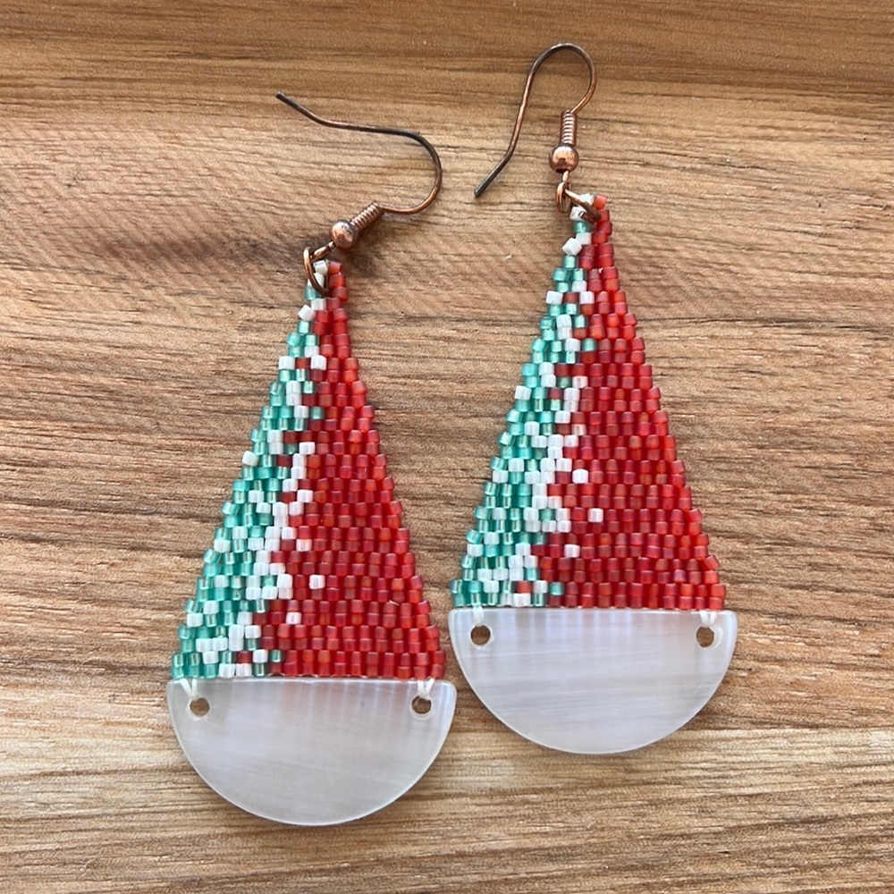 Handmade beaded earrings